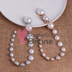Accesoriu pentru par cu pini PRL06 cu perlute albe